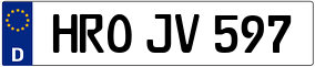 Trailer License Plate